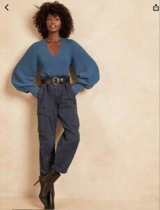 Mannequin portant un long manche en coton bio de la marque Etikashion